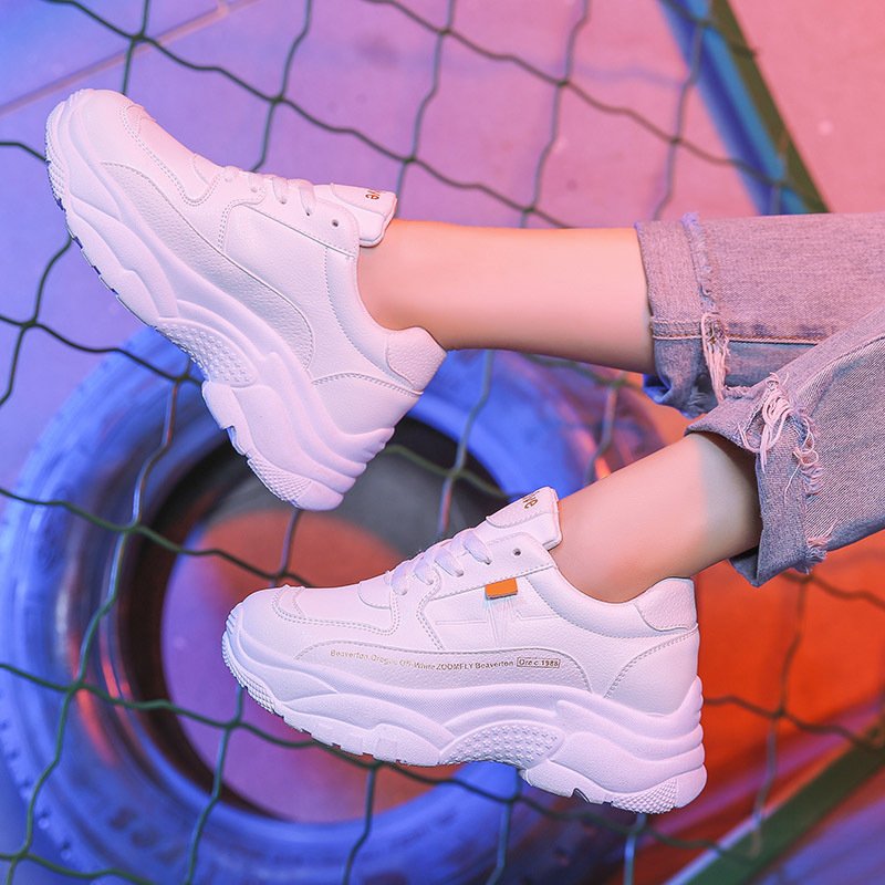 Sports shoes female white shoes female students bf wind instant noodles Xiaoxi