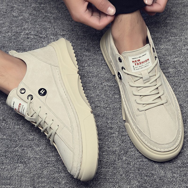 Little white shoes men summer new men's shoes fashion sneakers trendy shoes single shoes daily casual leather shoes