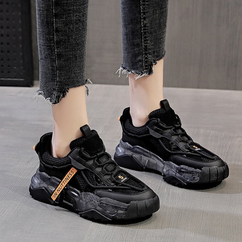 2023 autumn new women's casual sports shoes thick bottom breathable women's shoes trendy shoes shoes women